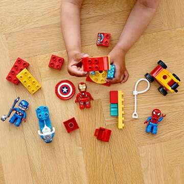 LEGO DUPLO Super Heroes Lab 10921 Marvel Avengers Superheroes Construction Toy and Educational Playset for Toddlers (29 Pieces)