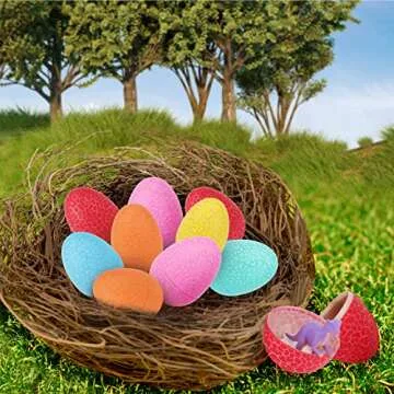 12 Colorful Dinosaur Eggs Toys for Kids' Parties and Plays