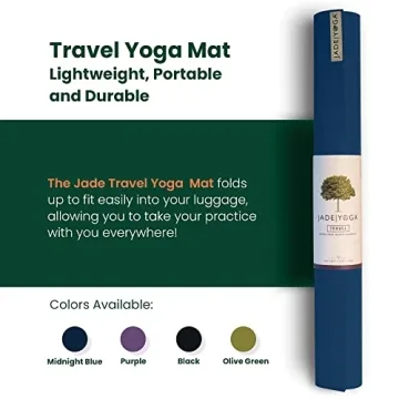 JadeYoga Travel Yoga Mat - Lightweight & Portable Yoga Mat