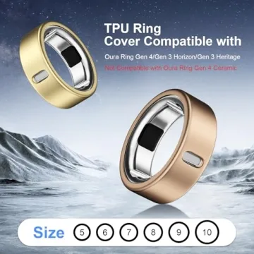 Vigamen 8 Pack Oura Ring Covers Comfortable and Stylish