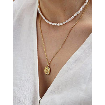 Elegant Pearl Choker Necklace for Women - Handmade Vintage Jewelry