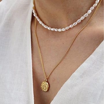 Elegant Pearl Choker Necklace for Women - Handmade Vintage Jewelry