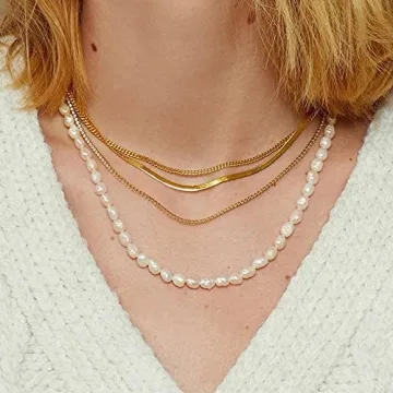 Elegant Pearl Choker Necklace for Women - Handmade Vintage Jewelry