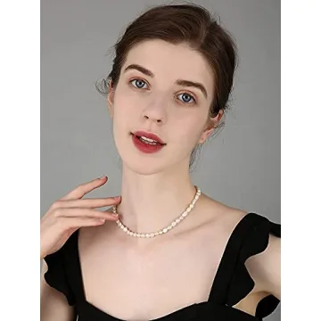 Elegant Pearl Choker Necklace for Women - Handmade Vintage Jewelry