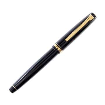 PILOT Namiki Falcon Collection Fountain Pen, Black Barrel with Gold Accents, Soft Medium Nib (60252)