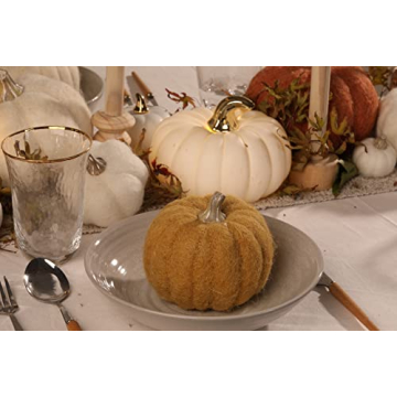 Wool Pumpkin Set - Perfect for Fall & Thanksgiving Decor