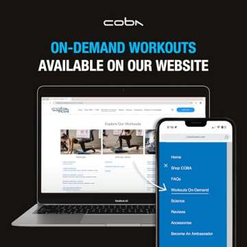 COBA Glute Trainer Plus - Full Body Home Workout System, Glutes, Core, Booty & Arm Exercise Machine, Portable Home Gym Full Body Booty Band Trainer with Free Instructional Videos