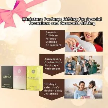 Versace Perfume for Women Variety 3-Piece Mini Gift Set – Yellow Diamond, Crystal Noir, Bright Crystal