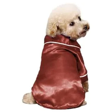 apott Dog Pajamas 3 Pack Puppy Shirts Cats Two-Legged Sleepwear Soft Pet Loungewear Clothes Outfits for Indoor Birthday Party Black+Purple+Wine Red, XS