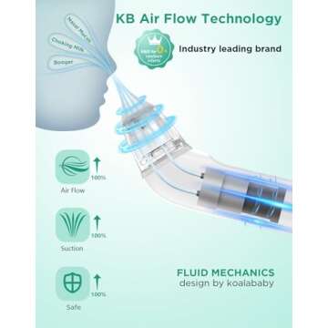 Koalababy Large Flow Electric Nasal Aspirator, Newest Nose Sucker for Baby, Nose Cleaner for Toddler...
