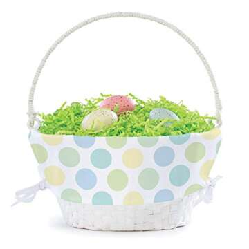 Personalized Easter Egg Basket with Custom Name and Handle