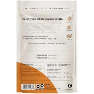 Crumps Naturals Sweet Potato Chews - Nutritious Dog Treats 612g