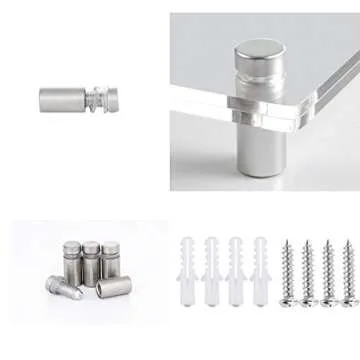 CY craft 8.5x11 Acrylic Wall Mount Floating Picture Frame,A4 Letter Size Photo Frame for Document Certificate Sign Display,Double Panel (Full Frame is 9.4x13.4 inch),Clear,Pack of 1