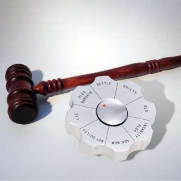 Bey-Berk Legal Paper Weight Decision Maker, Lawyer Gift, Law School Graduation Gift, Gift for Judge, New Law Office Gift, Heavy Metal Spinning Decision Maker with fun Options