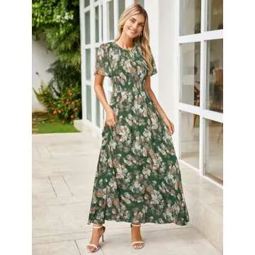 Simplee Floral Maxi Dress for Spring Weddings and Events