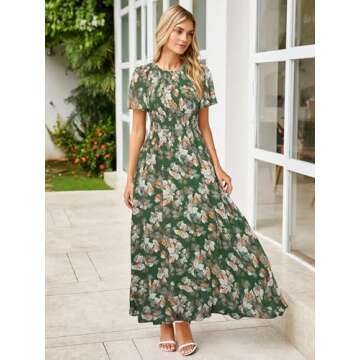 Simplee Floral Maxi Dress for Spring Weddings and Events