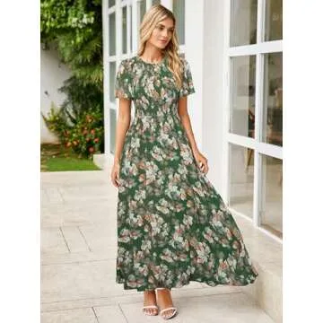 Simplee Floral Maxi Dress for Spring Weddings and Events
