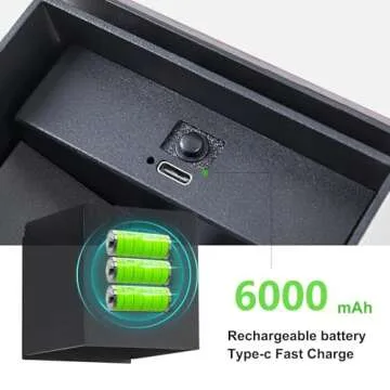 SURPALIG Motion Sensor Light Indoor Wall Sconces Set of 2, 4200mAh Battery Operated Wall Lights Rechargeable, Magnetic Cordless LED Energy Saving Night Light for Hallway Stairway Porch, Black