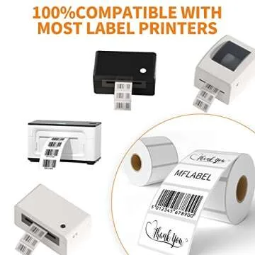 MFLABEL 12 Rolls of 1000 2-1/4 x 1-1/4 Inch Direct Thermal Perforated Shipping Labels,SKU Labels (12 Rolls)