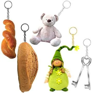 Hotop 360 Pcs Key Chains Bulk for Crafts Including 90 Keychain Rings, 90 Open Jump Rings Connectors, 180 Small Screw Eye Pins Hooks for DIY Keychain Supplies(25 mm,Mixed Color)