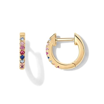PAVOI 14K Gold Plated Huggies | Hypoallergenic & Versatile Earrings