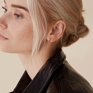 Stylish PAVOI Gold Plated Sterling Silver Huggies