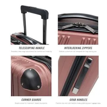 Kenneth Cole Lightweight Hardshell 4-Wheel Luggage Set