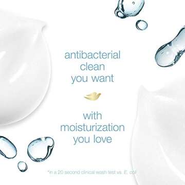 Dove Body Wash For All Skin Types Antibacterial Body Wash Protects from Dryness, 22 Fl Oz (Pack of 4)