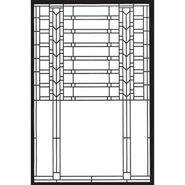 Frank Lloyd Wright Window Designs Stained Glass Coloring Book (Dover Design Coloring Books)