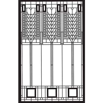 Frank Lloyd Wright Window Designs Stained Glass Coloring Book (Dover Design Coloring Books)