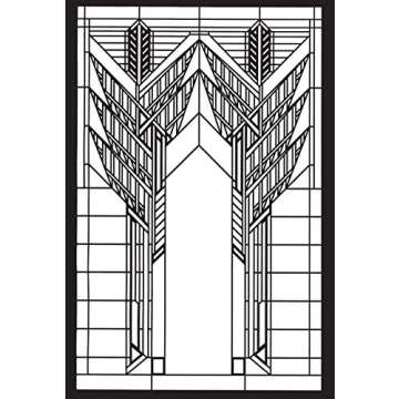 Frank Lloyd Wright Window Designs Stained Glass Coloring Book (Dover Design Coloring Books)