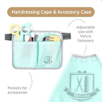 UMU® Kids Wooden Hair Salon Playset - 18 PCS Fun