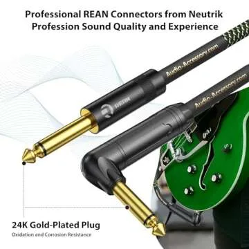 AA Audio Pro Guitar Cable - Durable 10 ft Option