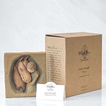 Willow Tree Quiet Strength Hand-Painted Wall Plaque