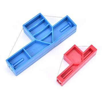 2Pcs Angle Cutting Clay Tool Steel Wire Bevel Cutter Clay Trimming Tool Clay Bevel Tool Ceramic Wire Cutters Small Pottery Angle Cutter for Pottery Ceramics and Sculpting(Different Size)