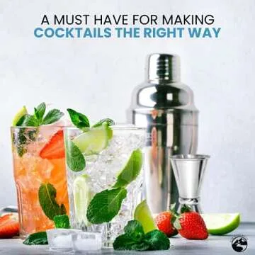 Blue River Water Cocktail Shaker Set 24oz for Bartenders