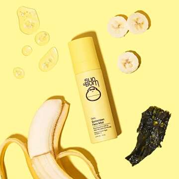 Sun Bum Skin Care SPF 30 Daily Sunscreen Face Mist | Vegan and Hawaii 104 Act Compliant (Octinoxate & Oxybenzone Free) Broad Spectrum UVA/UVB Facial Sunscreen Spray with Vitamin E | 2.5 oz
