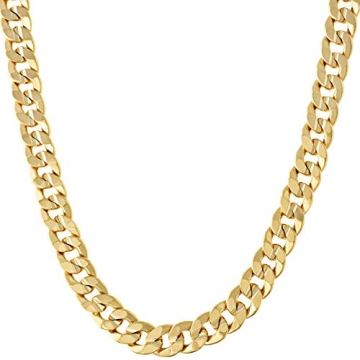 Luxury 6mm Cuban Link Chain Necklace - 24k Gold Plated for Men & Women