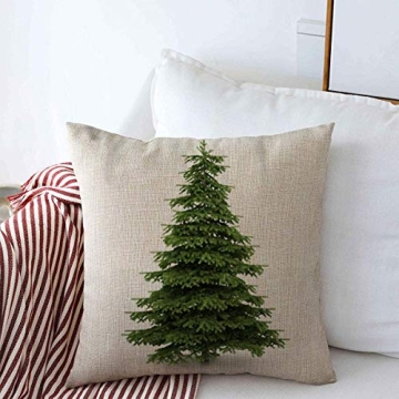 Decorative Christmas Tree Throw Pillow Covers - Festive Home Accents