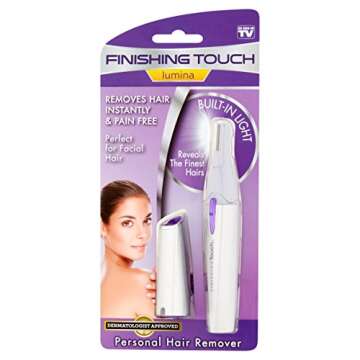 Finishing Touch Lumina Painless Hair Remover, Silver, New Edition