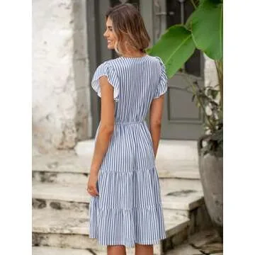 Glamaker Floral Summer Sundress with Pockets