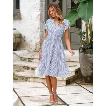 Glamaker Floral Summer Sundress with Pockets