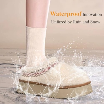 Comfortable NATRAKI Women's Fleece Lined Slippers