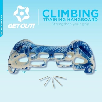 Get Out! Hangboard Rock Climbing Fingerboard for Strength Training