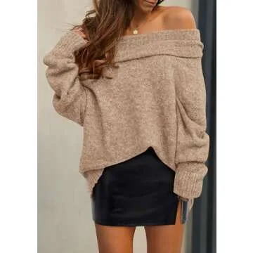Chic Off-Shoulder PRETTYGARDEN Women's Sweater 2025