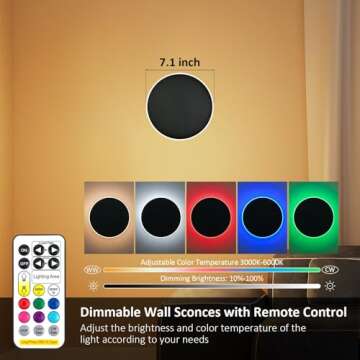 Stylish Rechargeable Battery Operated Wall Sconces Set