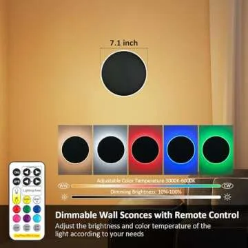 Stylish Rechargeable Battery Operated Wall Sconces Set