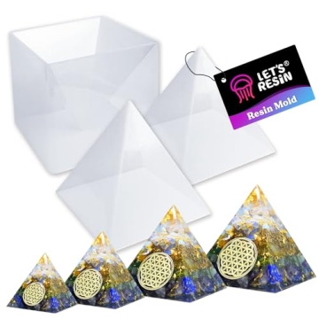 LET'S RESIN Large Pyramid Molds for DIY Resin Projects, Perfect for Home Decor