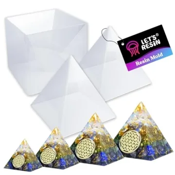 LET'S RESIN Large Pyramid Molds for DIY Resin Projects, Perfect for Home Decor