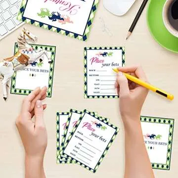 41Pcs Horse Derby Betting Cards - Fun Party Game Supplies